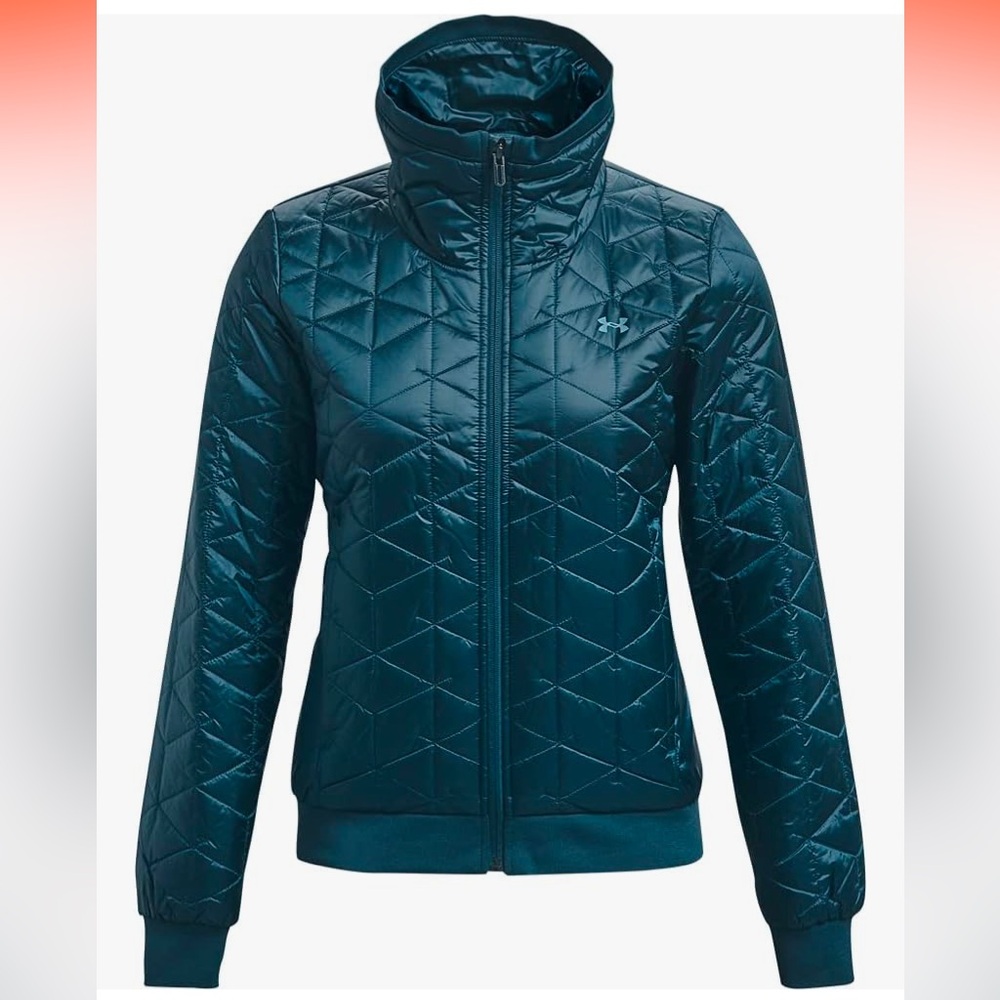 Under Armour women’s Coldgear Reactor jacket blue note size XS
